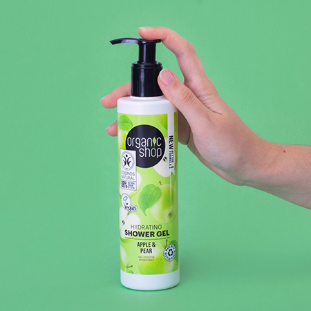 Foto do Produto Shower Gel Sabonete Líquido Corporal - Maçã e Pera Organic Shop