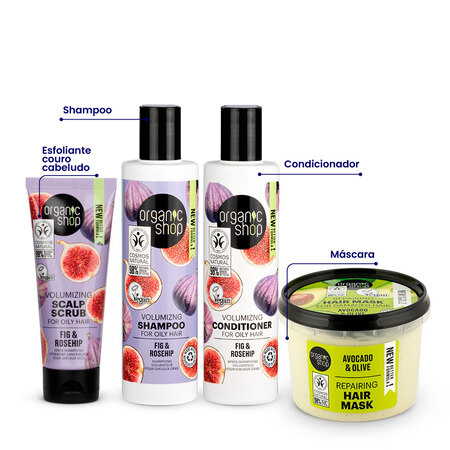 Foto do Produto Kit Ultra Premium Cabelos Mistos Organic Shop