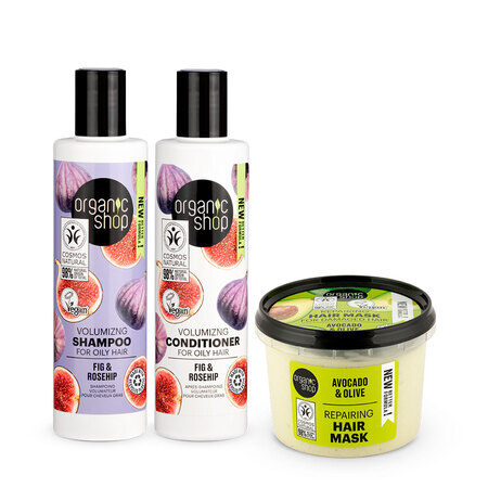Foto do Produto Kit Premium Cabelos Mistos Organic Shop