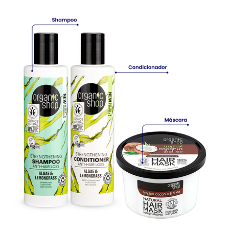 Foto do Produto Kit Essencial Antiqueda Organic Shop