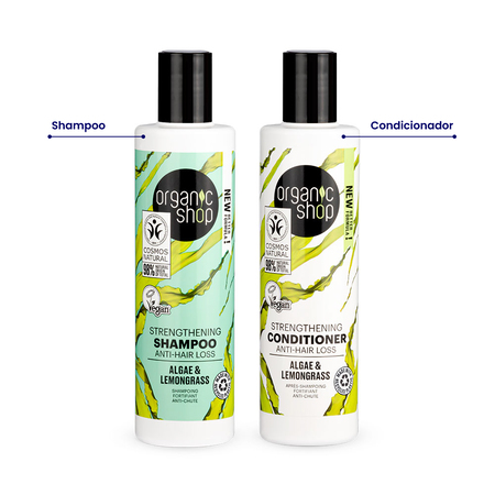 Foto do Produto Kit shampoo e Condicionador Antiqueda Organic Shop
