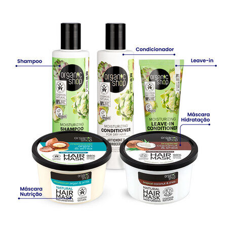 Foto do Produto Kit Ultra Supremo Cabelo Cacheado Organic Shop