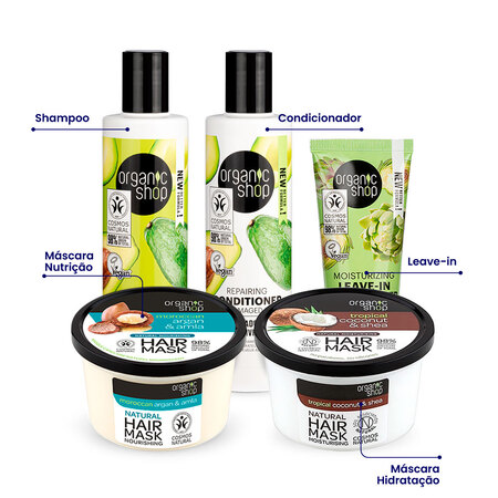 Foto do Produto Kit Ultra Supremo Cabelo Crespo Organic Shop