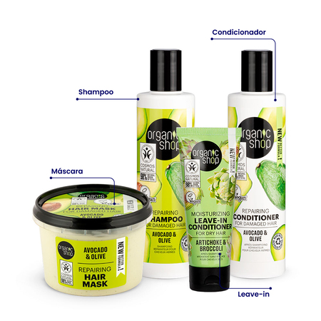Foto do Produto Kit Supremo Reconstrução Cabelo Danificado Organic Shop