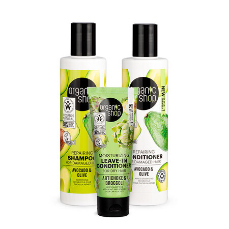 Foto do Produto Kit Premium Reconstrução Cabelo Danificado Organic Shop