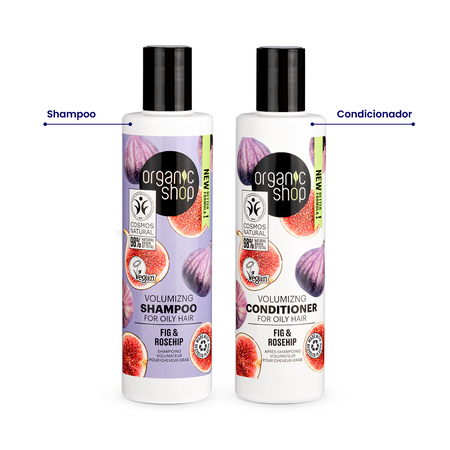 Foto do Produto Kit shampoo e Condicionador Detox Capilar Organic Shop