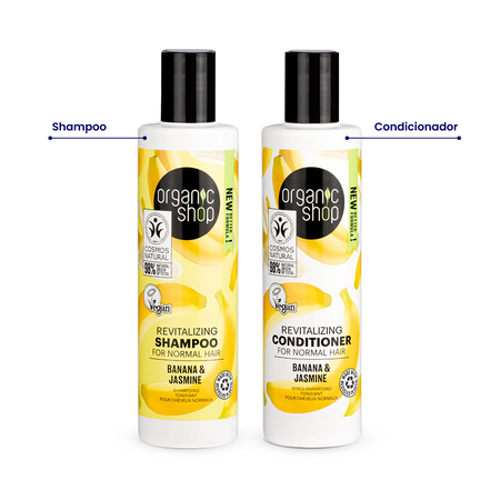 Foto do Produto Kit shampoo e Condicionador Cabelos Normais Organic Shop