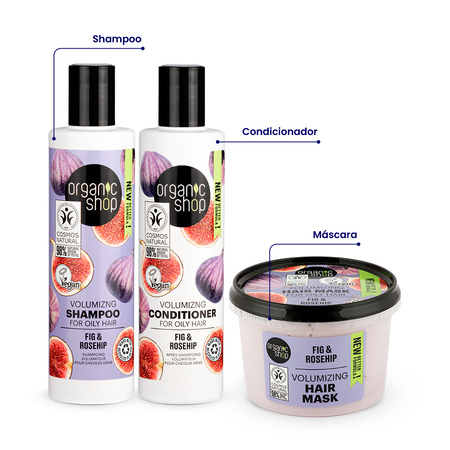 Foto do Produto Kit Premium Cabelo Oleoso Organic Shop