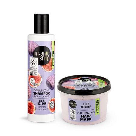 Foto do Produto Kit shampoo e Máscara Cabelo Oleoso Organic Shop
