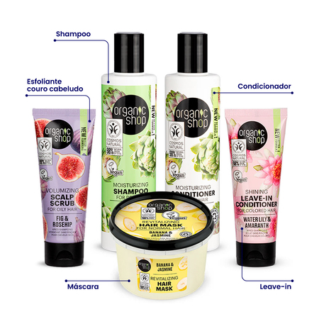 Foto do Produto Kit Ultra Premium Cabelo Ondulado Organic Shop