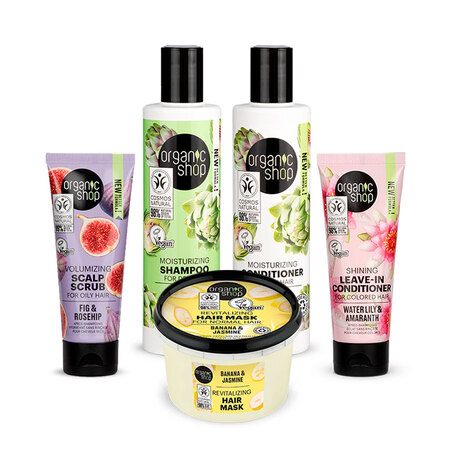 Foto do Produto Kit Ultra Premium Cabelo Ondulado Organic Shop