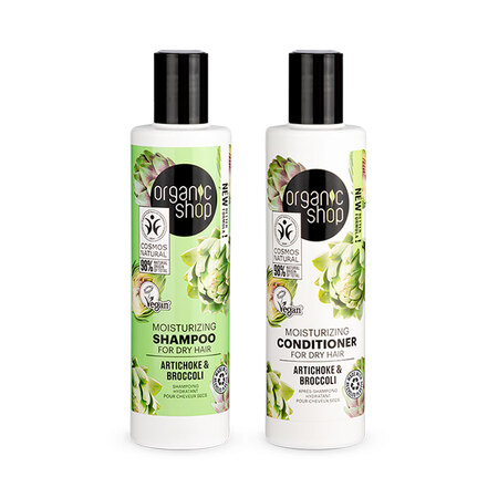 Foto do Produto Kit shampoo e Condicionador Cabelo Ondulado Organic Shop
