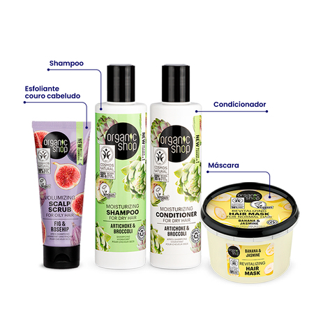 Foto do Produto Kit Ultra Essencial Cabelo Ondulado Organic Shop