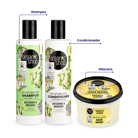 Foto do Produto Kit Essencial Cabelo Ondulado Organic Shop
