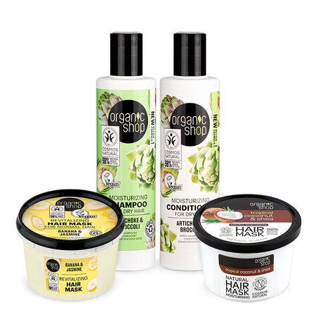 Foto do Produto Kit Tratamento Cabelo Ondulado Organic Shop