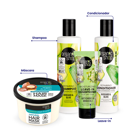Foto do Produto Kit Supremo Nutrição Cabelo Ressecado Organic Shop