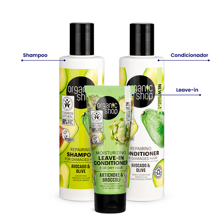 Foto do Produto Kit Premium Nutrição Cabelo Ressecado Organic Shop