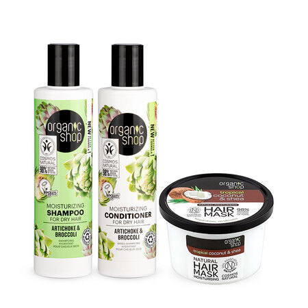 Foto do Produto Kit Essencial Hidratação Cabelo Seco Organic Shop