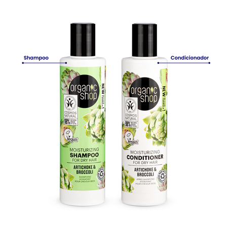 Foto do Produto Kit Shampoo e Condicionador Hidratação Cabelo Seco Organic Shop
