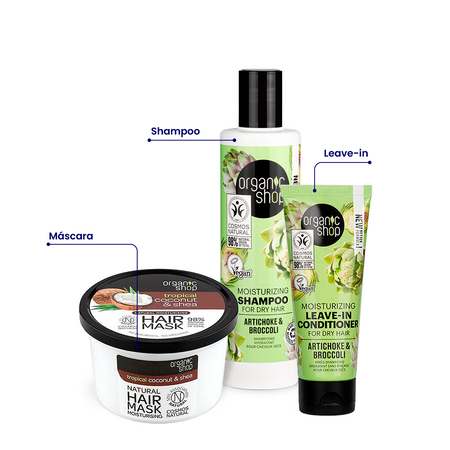 Foto do Produto Kit Básico Hidratação Cabelo Seco Organic Shop