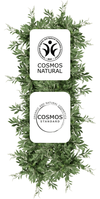 Logo Cosmos Natural e Cosmos Standard