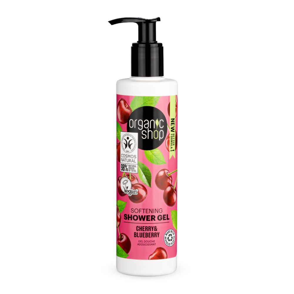 Shower Gel Sabonete Líquido Corporal - Cereja e Mirtilo Organic