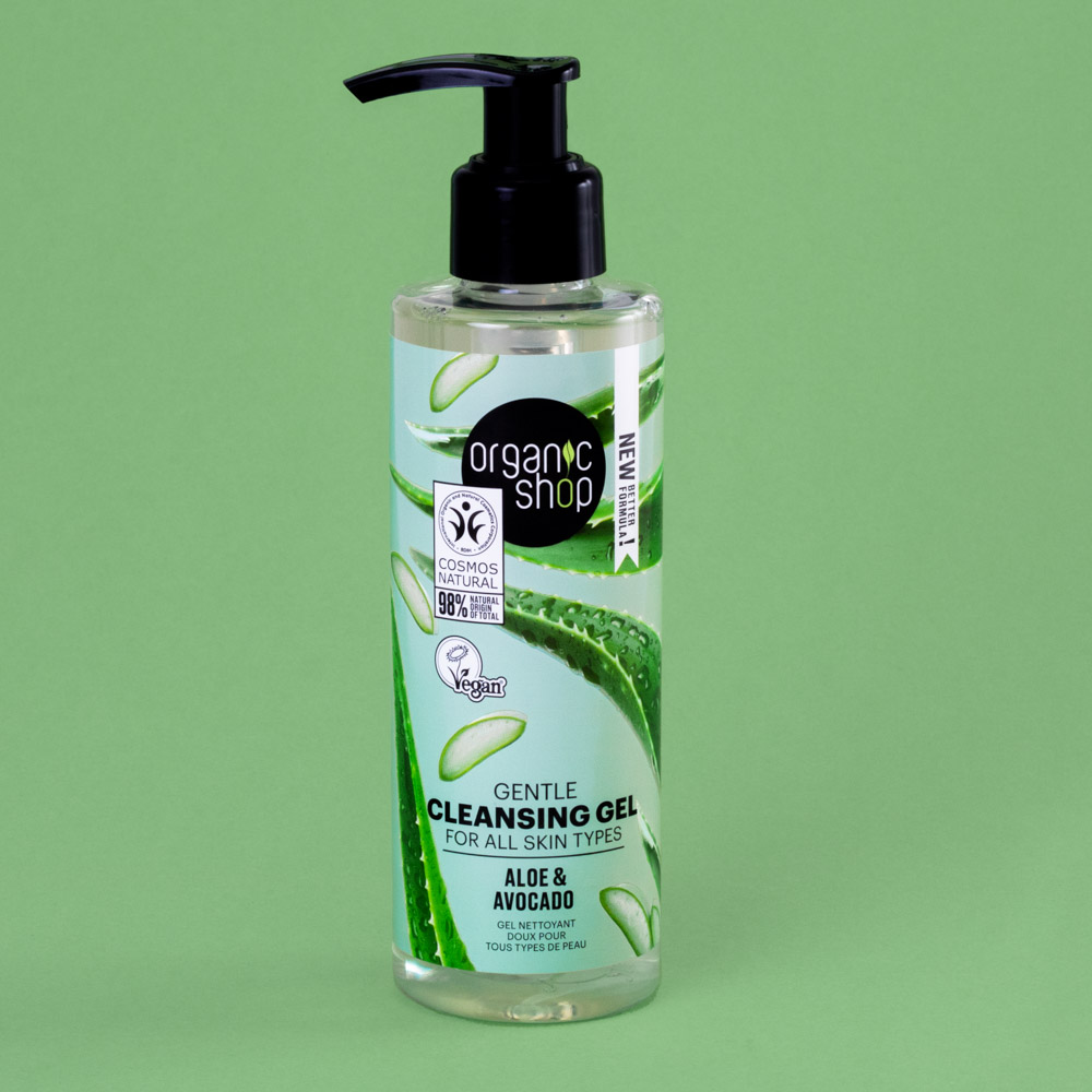Gel de Limpeza Facial - Aloe Vera e Abacate Organic Shop - Organic