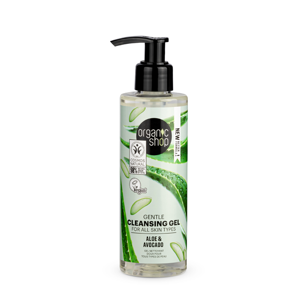 Gel de Limpeza Facial - Aloe Vera e Abacate Organic Shop - Organic
