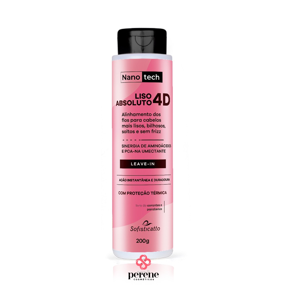 Kit Liso Absoluto 4D Sofisticatto Perene Cosméticos 