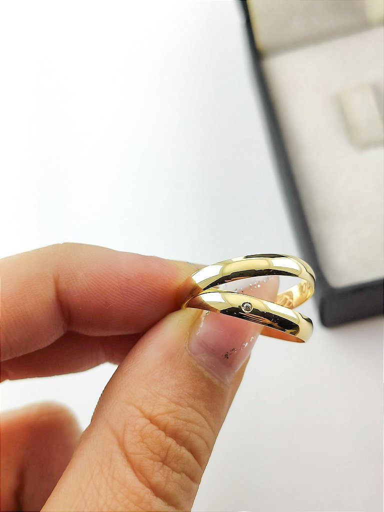 Aliança de Casamento Abaulada Tracional 5mm Ouro 18k - Monterrey Joias e  Alianças