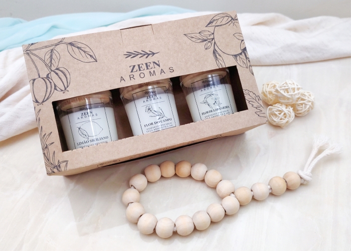 Kit trio de velas