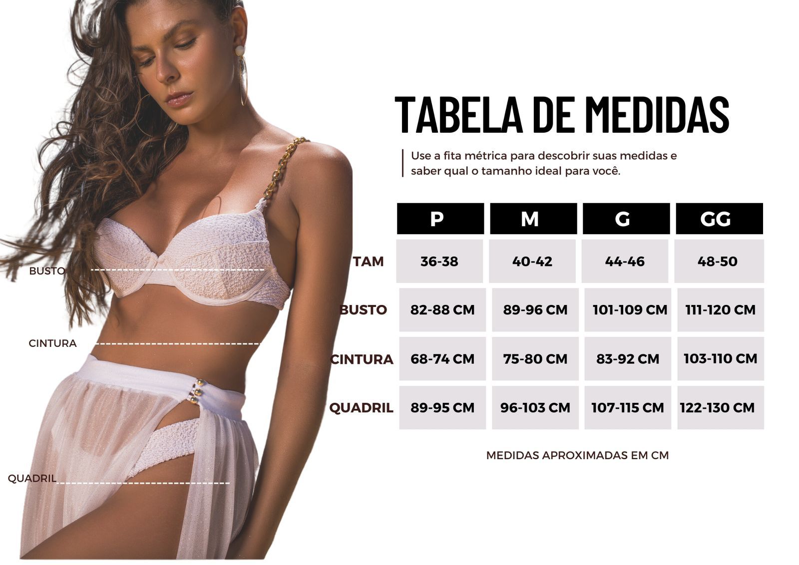 TABELA DE MEDIDAS