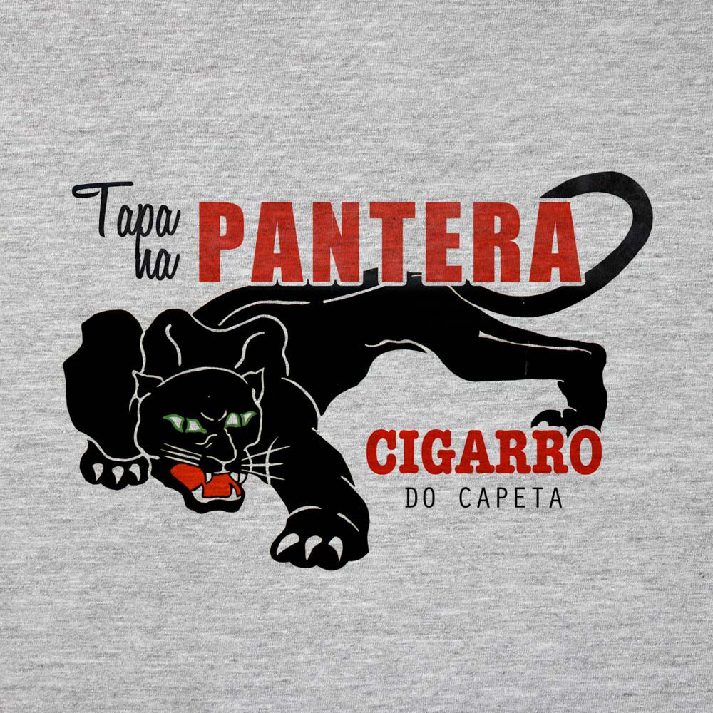 Tapa na Pantera - Camiseta Clássica Masculina - El Cabriton Camisetas!  Vamos colocar mais arte no mundo?