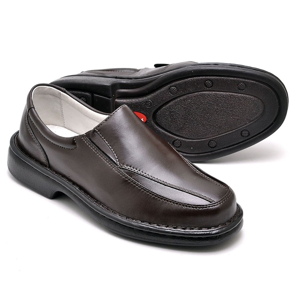 Sapato Anti-Stress Masculino Calce Fácil Ortopédico Elástico Conforto -  Medical Line Calçados Confortáveis