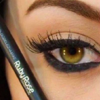 Lápis para Olhos Delineador à Prova D'água - Preto - Ruby Rose (HB050) -  All Glow Makeup