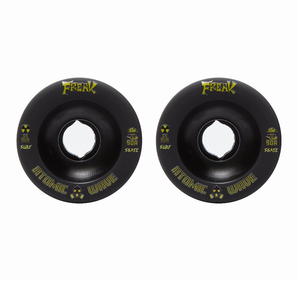 Par de rodas 90A 65mm - Freak SurfSkate