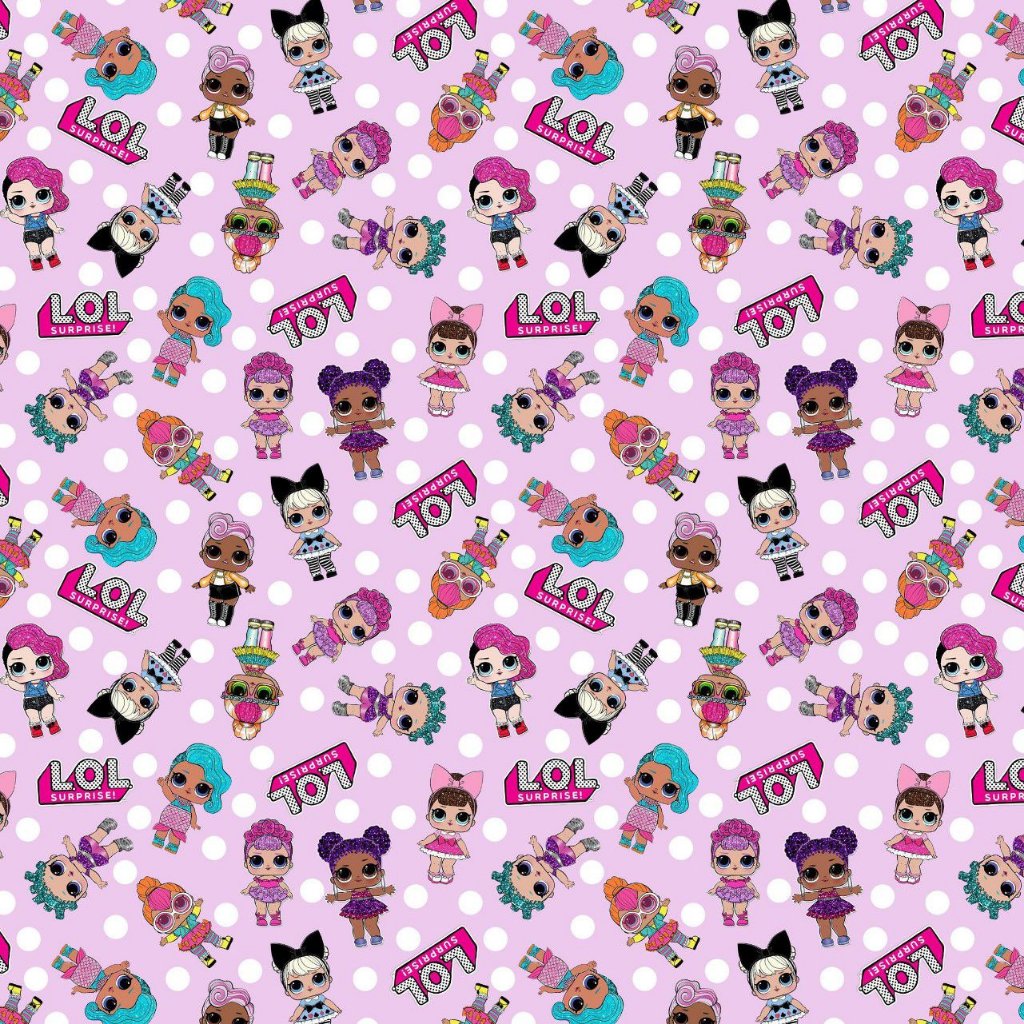 Birthday Wrapping Lol Wrapping Paper Let It Glow LOL Doll Friends