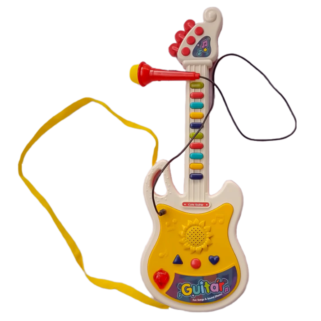 Descubra a Diversão Musical: Guitarrinha de Brinquedo com Sons de Ani