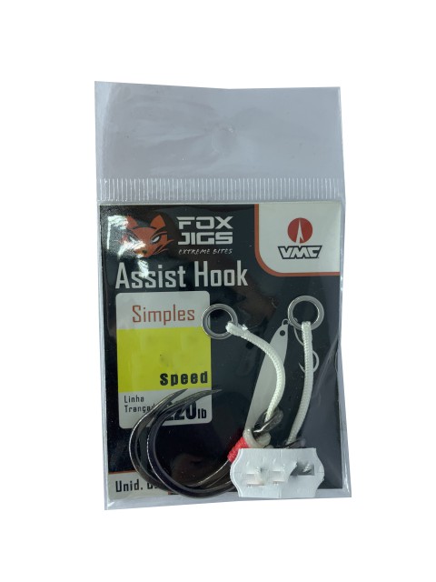 Anzol Fox Jigs Assist Hook Simples Speed - Sua Assessoria no Mundo da Pesca