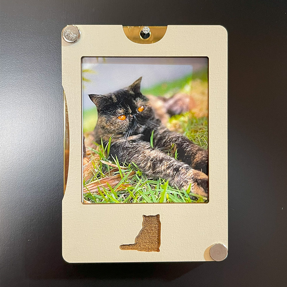 Suporte Quadro Porta Retrato Para Foto Polaroid Pet Lua Minguante