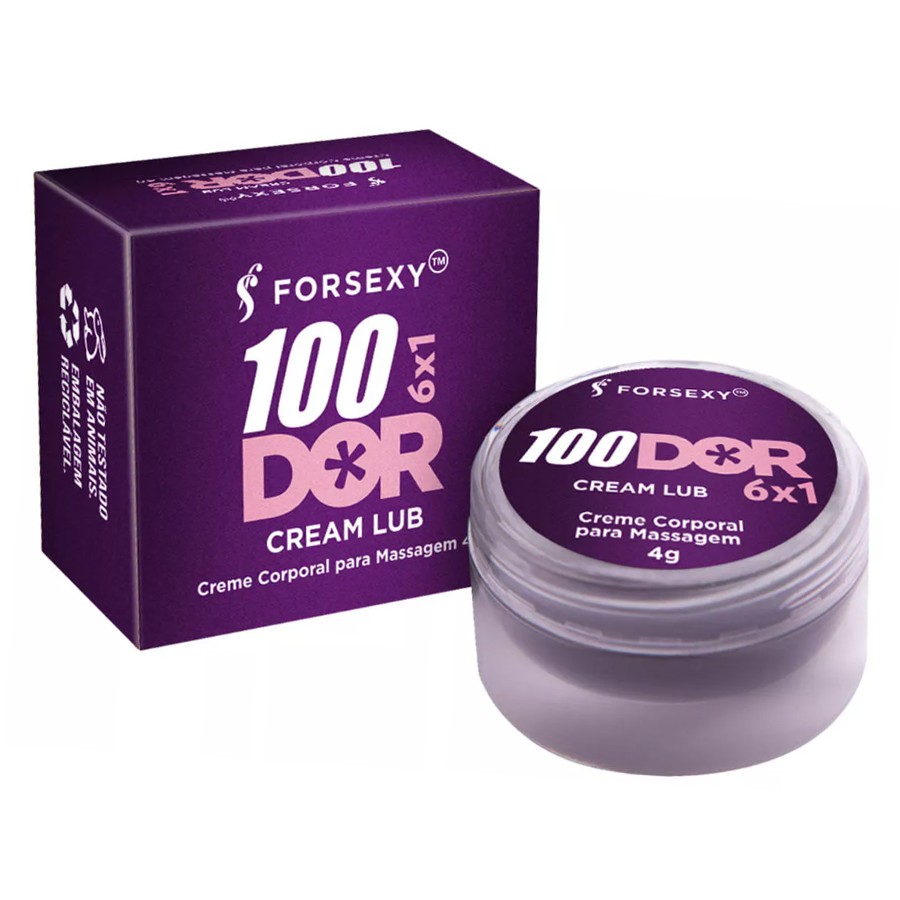 Creme para Sexo Anal Multifunções 100Dor - 6 em 1 - Loja Meus Fetiches