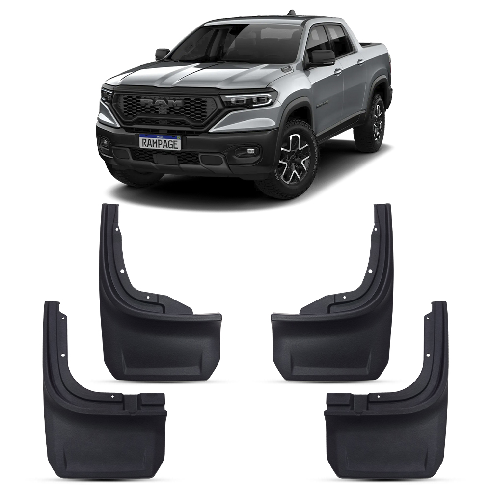 Para barro lameiro Rampage 2023 2024 - 4 Peças - Jb77 Acessórios