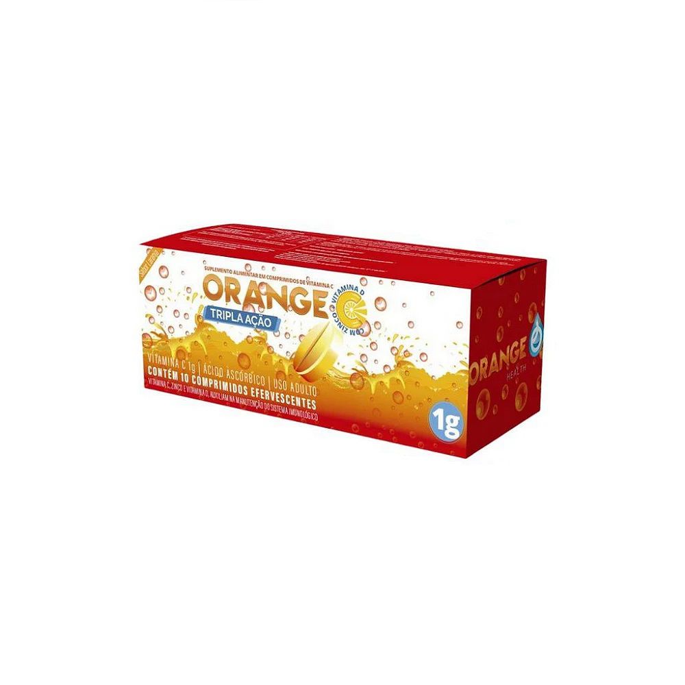Orange C Tripla Ação 1g 10 Comprimidos Efervescente - Resilifarma