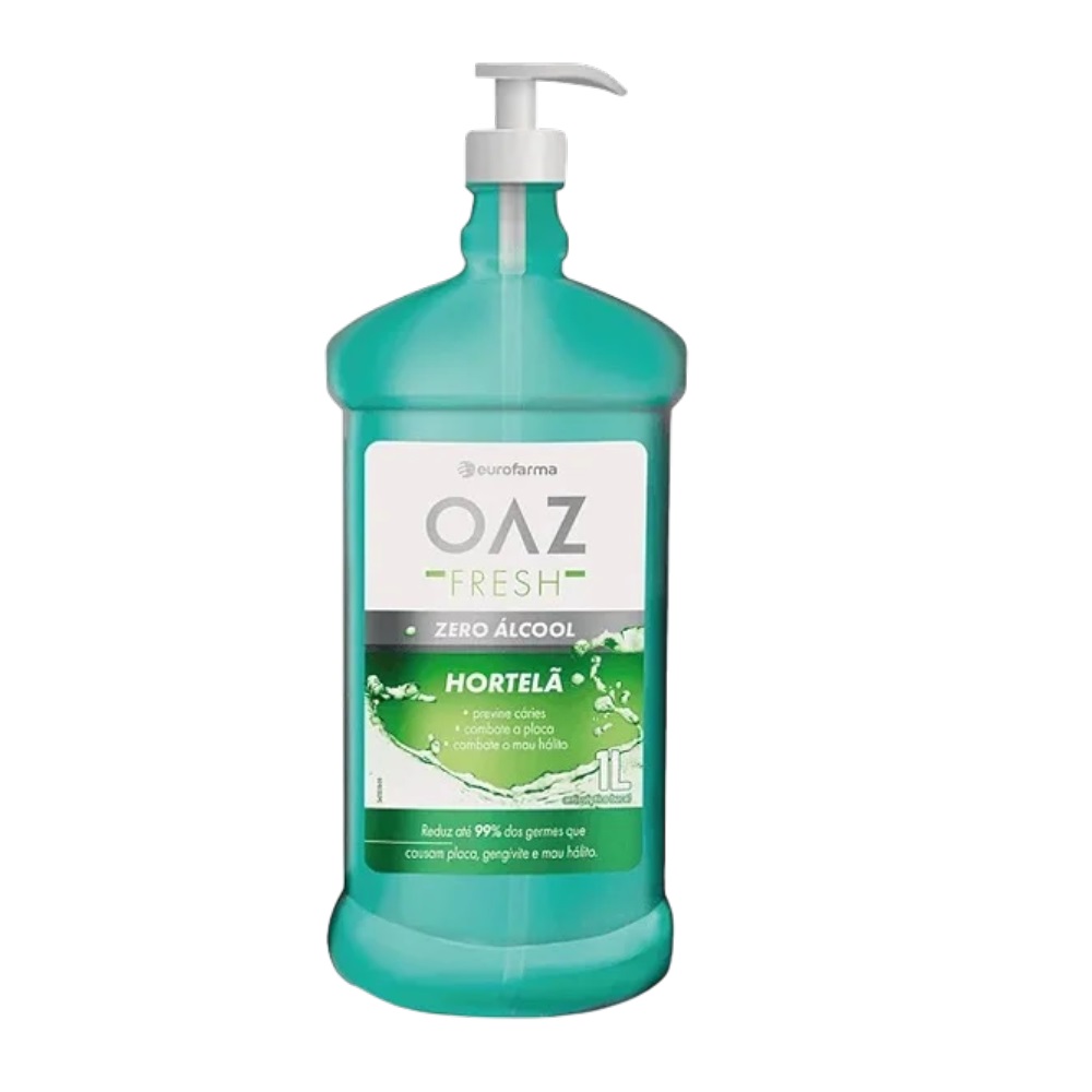 Antisséptico Bucal Oaz Fresh Hortelã Zero Álcool com 1L