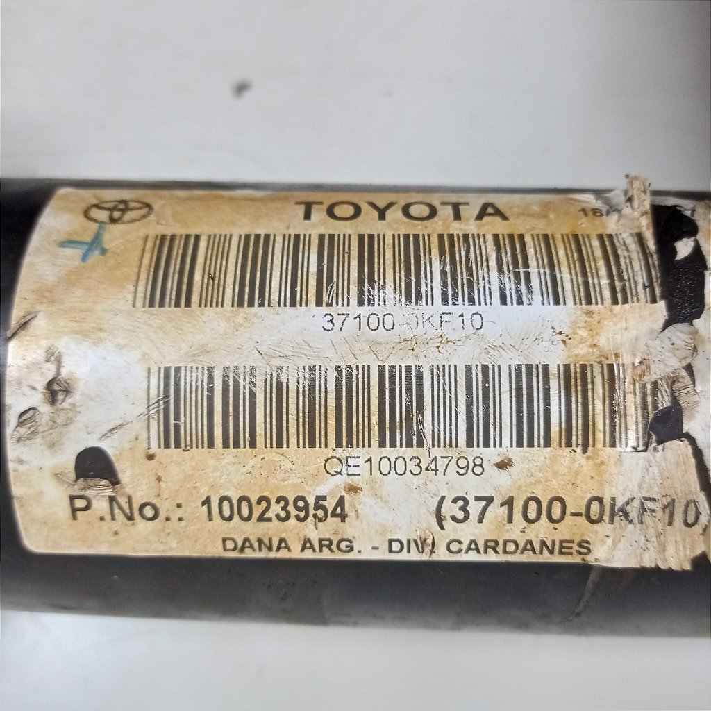 Eixo Cardan Traseiro Toyota SW4 - Original - Trevão Auto Peças