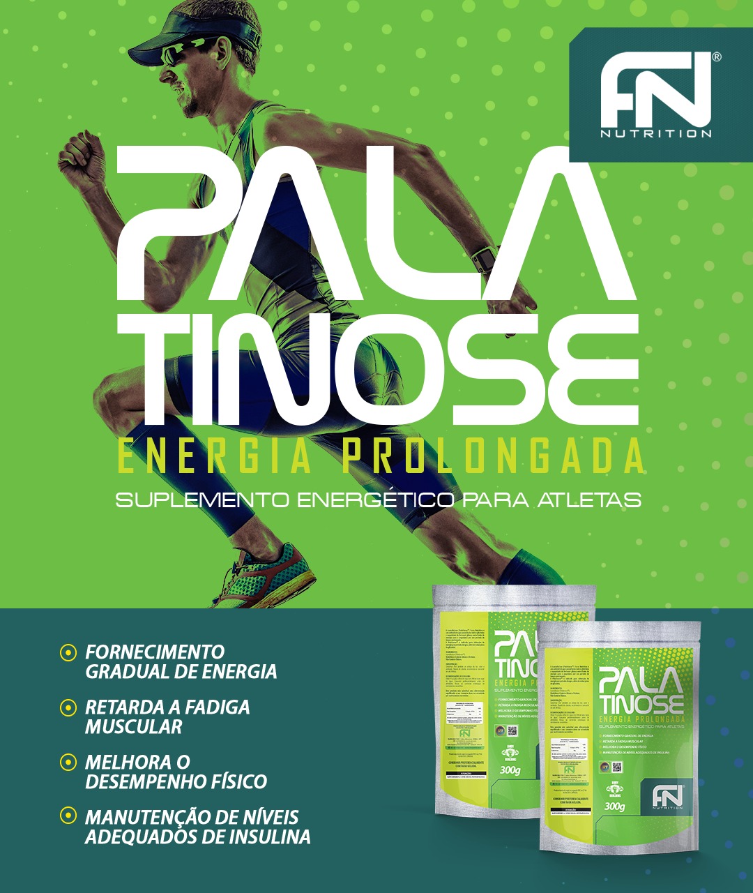 Palatinose suplemento alimentar energético atletas melcoprol 300 G