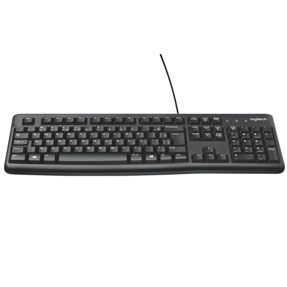 TECLADO STANDARD K120 920 004423 MEMBRANA PRETO LOGITECH Analise Informatica