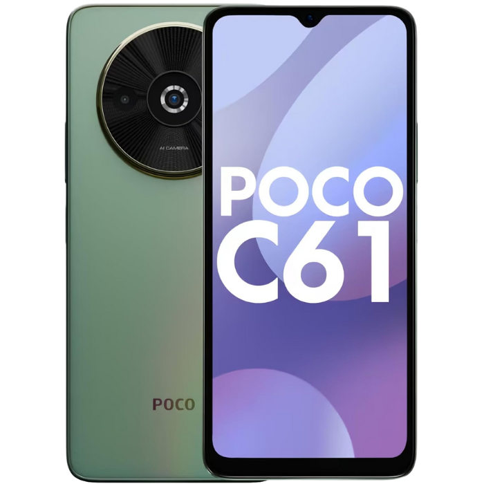 【未使用に近い】Xiaomi POCO C61 3GB/64GB 緑① Xiaomi POCO C61 com 3GB de RAM, 64GB VERDE - Sacks Center