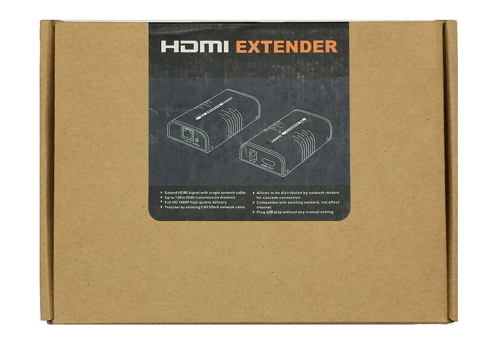 LKV373 Extender Hdmi Para 120M Via Cat5 6 TX e RX Dealmex