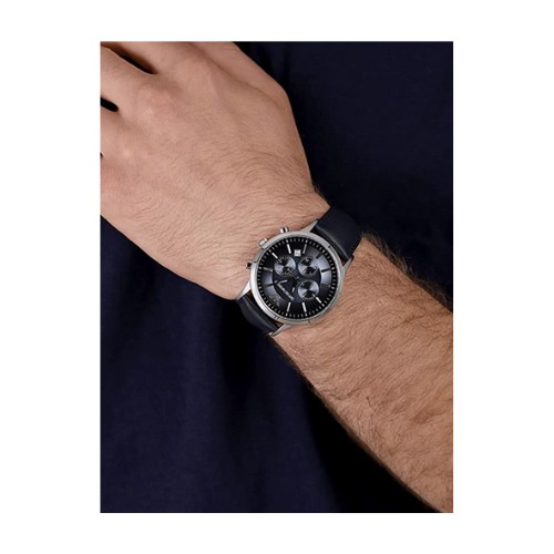 Relógio Emporio Armani AR2473 com pulseira em Couro - GMT RELÓGIOS